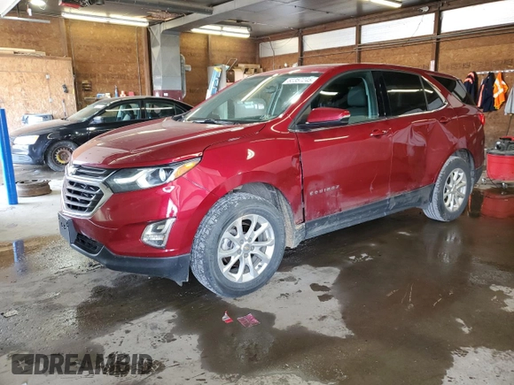 2018 Chevrolet Equinox LT z VIN 2GNAXSEV3J6302057, wystawiony jako Copart lot #55357245 z przebiegiem 79 796 mil mil oraz Szkoda całkowita • Salvage title. Historia ofert i sprzedaży dostępna na DreamBid. Obrazek 1.