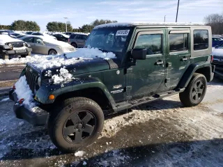 2010 Jeep Wrangler Unlimited Sahara with VIN 1J4BA5H10AL122366, listed as a Copart auction lot 44161285 with 155,108 mi miles and Salvage Title. Bid and sale history available at carsss.com. Image 1.