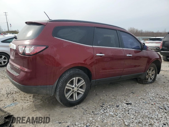 2015 Chevrolet Traverse LT with VIN 1GNKRGKDXFJ246278, listed as a Copart auction lot 49913835 with 139,782 mi miles and Clean Title. Bid and sale history available at carsss.com. Image 3.