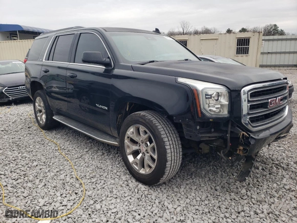 2017 GMC Yukon SLT with VIN 1GKS1BKC6HR217850, listed as a Copart auction lot 44147655 with 0 mi miles and Salvage Title. Bid and sale history available at carsss.com. Image 4.