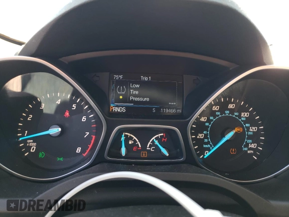 2015 Ford Escape SE with VIN 1FMCU9GX1FUA38133, listed as a Copart auction lot 48495015 with 119,466 mi miles and Salvage Title. Bid and sale history available at DreamBid. Image 9.