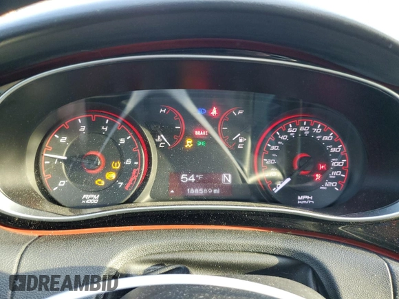 2015 Dodge Dart SXT with VIN 1C3CDFBB8FD187464, listed as a Copart auction lot 74070544 with 188,589 mi miles and Clean title. Bid and sale history available at DreamBid. Image 9.