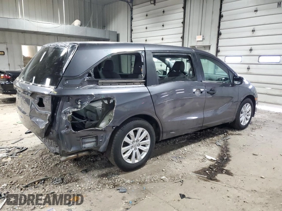 2019 Honda Odyssey LX with VIN 5FNRL6H24KB101473, listed as a Copart auction lot 51894325 with 66,285 mi miles and Salvage Title. Bid and sale history available at DreamBid. Image 3.