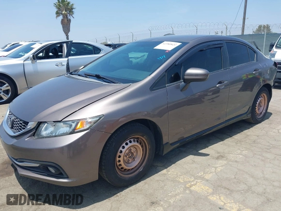 2015 Honda Civic LX with VIN 19XFB2F51FE259874, listed as a IAAI auction lot 42380822 with 100,036 mi miles and . Bid and sale history available at DreamBid. Image 2.