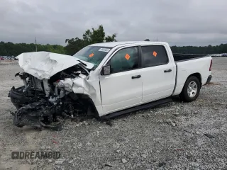 2024 Ram 1500 Tradesman with VIN 1C6RREGG7RN210034, listed as a Copart auction lot 59610625 with 14,443 mi miles and Salvage title. Bid and sale history available at DreamBid. Image 1.