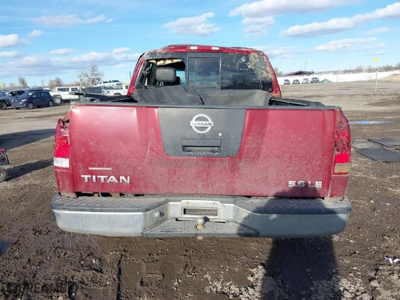2004 Nissan Titan LE with VIN 1N6AA07B34N501172, listed as a IAAI auction lot 41734614 with 1 mi miles. Bid and sale history available at carsss.com. Image 15.