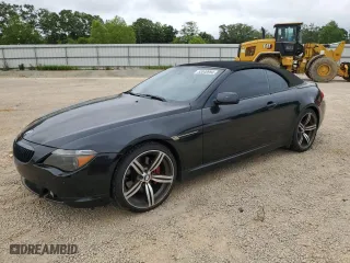 2004 BMW 6 Series 645Ci with VIN WBAEK73424B322248, listed as a Copart auction lot 53040994 with 134,604 mi miles and Salvage Title. Bid and sale history available at carsss.com. Image 1.
