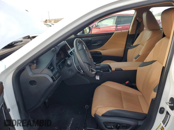 2022 Lexus ES 300h Luxury with VIN 58AEA1C11NU018217, listed as a Copart auction lot 43803745 with 9,446 mi miles and Salvage title. Bid and sale history available at DreamBid. Image 7.