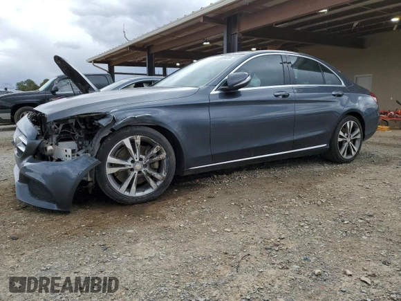 2015 Mercedes-Benz C 300 with VIN 55SWF4JB7FU072936, listed as a Copart auction lot 49682475 with 122,269 mi miles and Salvage Title. Bid and sale history available at carsss.com. Image 1.