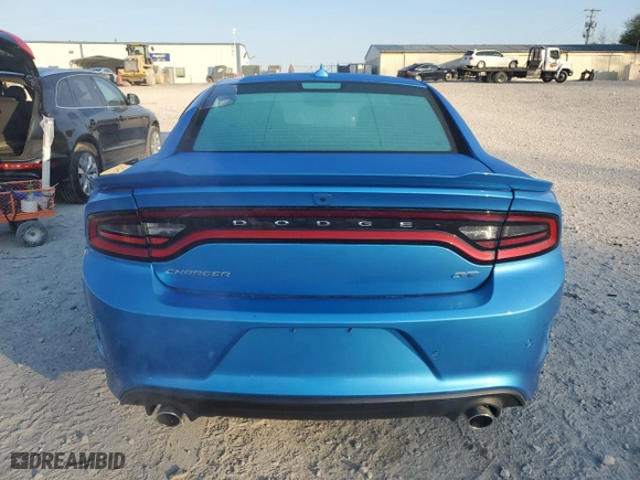 2023 Dodge Charger GT with VIN 2C3CDXHG9PH622280, listed as a Copart auction lot 51015095 with 11,049 mi miles and Salvage Title. Bid and sale history available at carsss.com. Image 6.