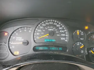 2005 Chevrolet Tahoe LT with VIN 1GNEC13T75R179933, listed as a Copart auction lot 45101455 with 230,711 mi miles and Salvage Title. Bid and sale history available at carsss.com. Image 9.