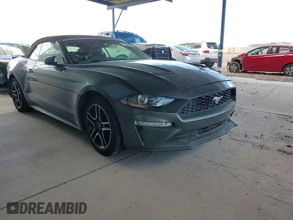2018 Ford Mustang EcoBoost Premium with VIN 1FATP8UH9J5129484, listed as a Copart auction lot 71384364 with 100,685 mi miles and Salvage title. Bid and sale history available at DreamBid. Image 10.