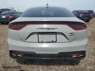 2020 Kia Stinger GT2 with VIN KNAE55LC4L6072117, listed as a Copart auction lot 49027215 with 64,397 mi miles and Salvage Title. Bid and sale history available at carsss.com. Image 6.
