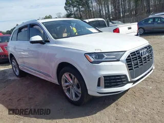 2021 Audi Q7 Premium with VIN WA1AJAF7XMD037237, listed as a IAAI auction lot 41654858 with 42,804 mi miles. Bid and sale history available at carsss.com. Image 1.