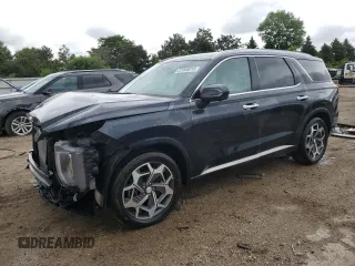 2022 Hyundai Palisade Calligraphy z VIN KM8R7DHE8NU484828, wystawiony jako Copart lot #57348815 z przebiegiem 55 296 mil mil oraz Szkoda całkowita • Salvage title. Historia ofert i sprzedaży dostępna na DreamBid. Obrazek 1.