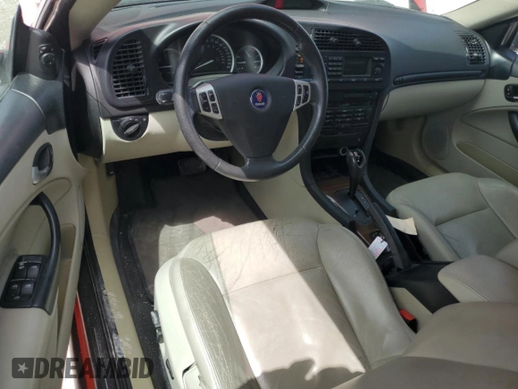 2006 Saab 9-3 with VIN YS3FD79Y566110279, listed as a Copart auction lot 51742905 with 140,976 mi miles and Salvage Title. Bid and sale history available at carsss.com. Image 8.