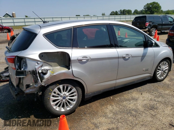 2017 Ford C-Max Energi SE with VIN 1FADP5EU5HL107695, listed as a Copart auction lot 58818563 with 39,163 mi miles. Bid and sale history available at carsss.com. Image 3.