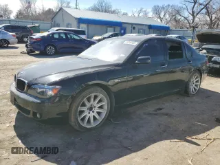 2006 BMW 7 Series 750i with VIN WBAHL83536DT05393, listed as a Copart auction lot 45846905 with 118,874 mi miles and Clean Title. Bid and sale history available at carsss.com. Image 1.