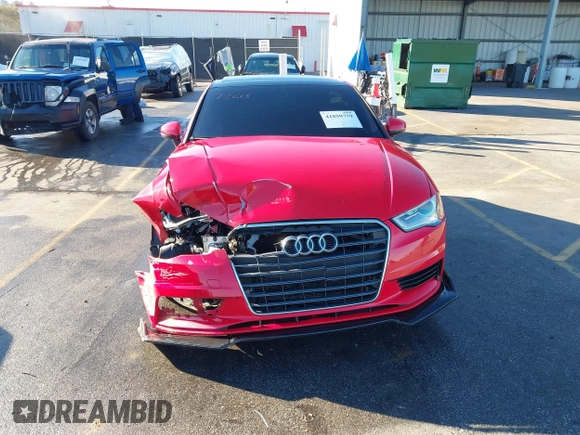 2015 Audi A3 1.8T Premium Plus with VIN WAUCCGFFXF1021950, listed as a IAAI auction lot 41850779 with 80,375 mi miles. Bid and sale history available at carsss.com. Image 11.