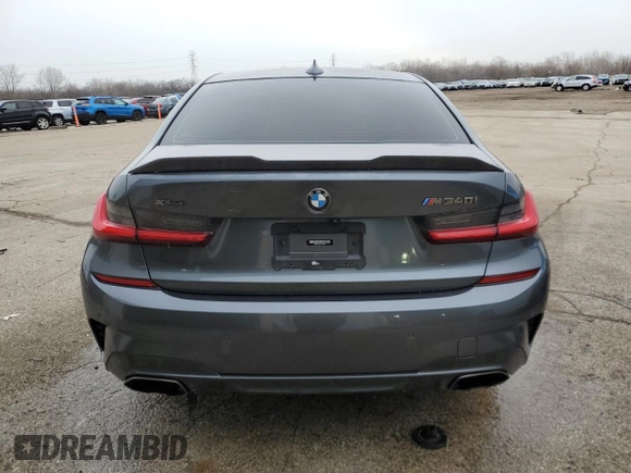 2020 BMW 3 Series M340i xDrive with VIN WBA5U9C01LFJ35013, listed as a Copart auction lot 48725565 with Not Provided miles and Clean Title. Bid and sale history available at DreamBid. Image 6.
