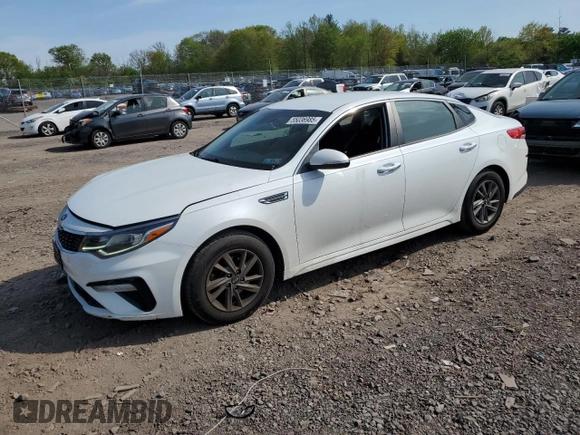 2020 Kia Optima LX with VIN 5XXGT4L34LG422083, listed as a Copart auction lot 55036985 with 67,312 mi miles and Salvage title. Bid and sale history available at DreamBid. Image 1.