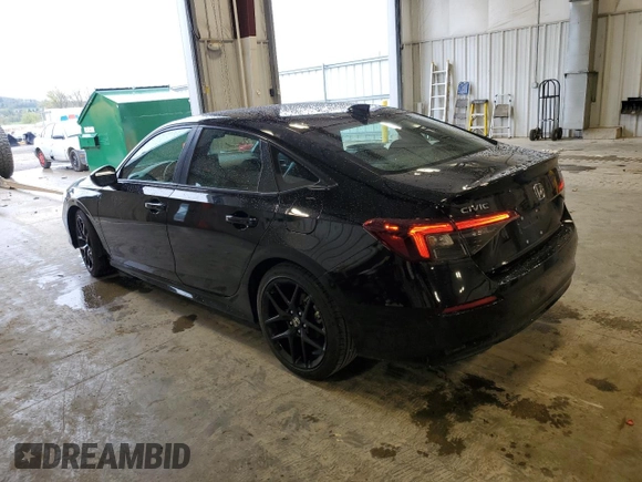2025 Honda Civic Sport with VIN 2HGFE2F50SH525375, listed as a Copart auction lot 55167865 with 6,949 mi miles and Salvage title. Bid and sale history available at DreamBid. Image 2.