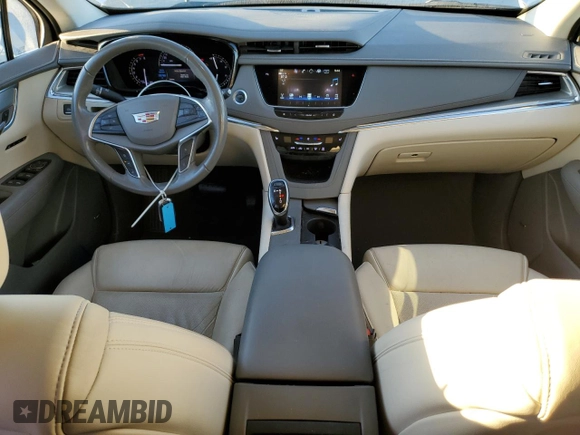 2019 Cadillac XT5 Luxury FWD with VIN 1GYKNCRS7KZ208627, listed as a Copart auction lot 46835185 with 56,789 mi miles and Salvage Title. Bid and sale history available at DreamBid. Image 8.