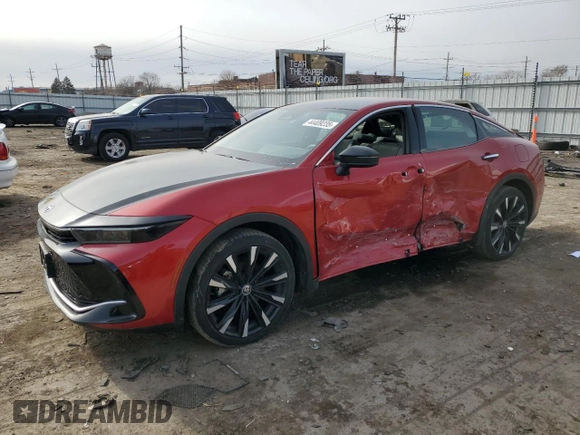 2023 Toyota Crown Platinum with VIN JTDAFAAFXP3000544, listed as a Copart auction lot 44409235 with 17,814 mi miles and Salvage Title. Bid and sale history available at DreamBid. Image 1.
