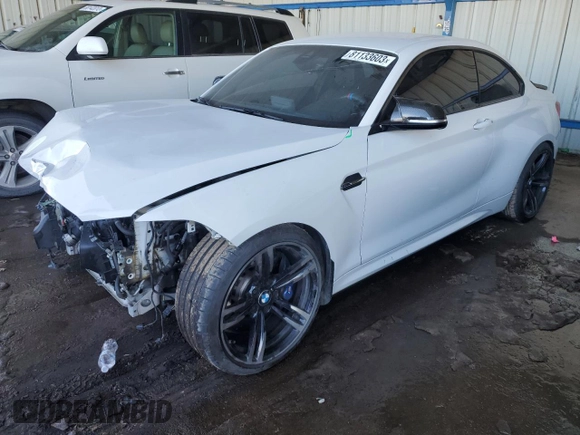 2017 BMW M2 with VIN WBS1H9C39HV888522, listed as a Copart auction lot 81133603 with 37,336 mi miles. Bid and sale history available at carsss.com. Image 1.