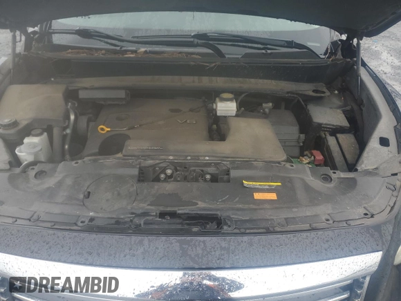 2013 Infiniti JX35 with VIN 5N1AL0MN9DC324307, listed as a Copart auction lot 72595514 with 106,443 mi miles and Salvage Title. Bid and sale history available at carsss.com. Image 12.