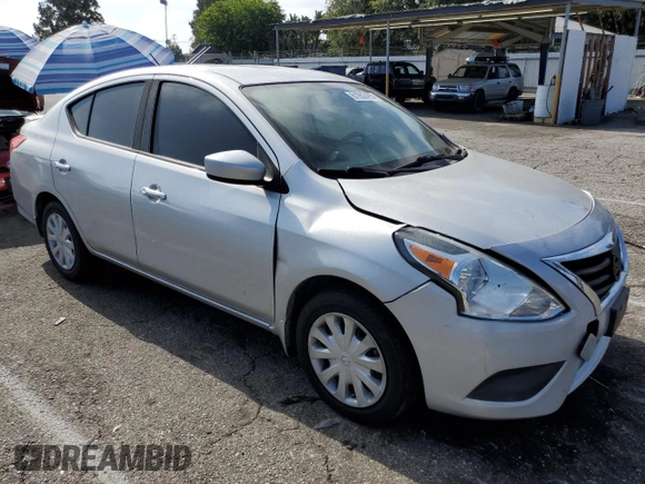 2016 Nissan Versa SV with VIN 3N1CN7AP5GL910813, listed as a Copart auction lot 61952495 with 58,542 mi miles and Salvage title. Bid and sale history available at DreamBid. Image 4.