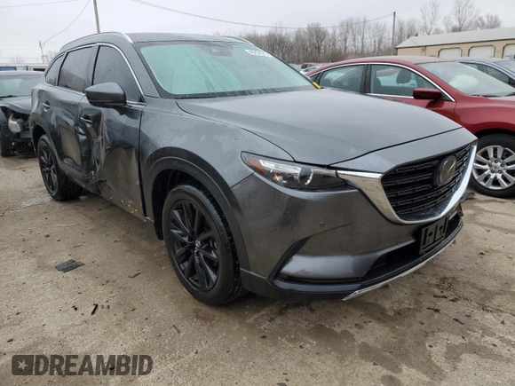 2022 Mazda CX-9 Touring Plus with VIN JM3TCBAY2N0624384, listed as a Copart auction lot 43252575 with 23,620 mi miles and Salvage Title. Bid and sale history available at carsss.com. Image 4.