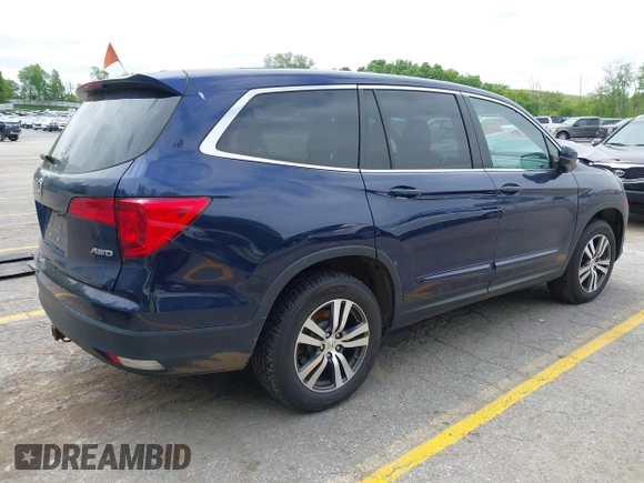 2018 Honda Pilot EX-L with VIN 5FNYF6H57JB046433, listed as a IAAI auction lot 42296714 with Not provided miles and . Bid and sale history available at DreamBid. Image 4.