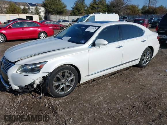2013 Lexus LS 460 L with VIN JTHDL5EF2D5005596, listed as a IAAI auction lot 41498678 with 105,403 mi miles and . Bid and sale history available at DreamBid. Image 18.
