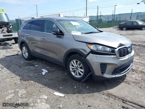 2019 Kia Sorento S V6 with VIN 5XYPGDA59KG508363, listed as a IAAI auction lot 41937863 with 52,308 mi miles. Bid and sale history available at carsss.com. Image 1.