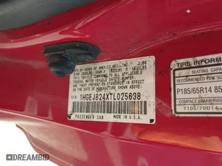 1996 Honda Civic EX with VIN 1HGEJ824XTL025638, listed as a IAAI auction lot 41692965 with 270,018 mi miles. Bid and sale history available at carsss.com. Image 9.