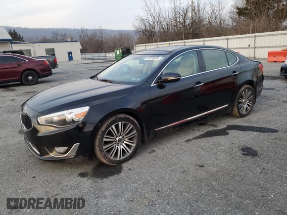 2014 Kia Cadenza Premium with VIN KNALN4D77E5125078, listed as a Copart auction lot 86795824 with 195,203 mi miles and Clean Title. Bid and sale history available at carsss.com. Image 1.