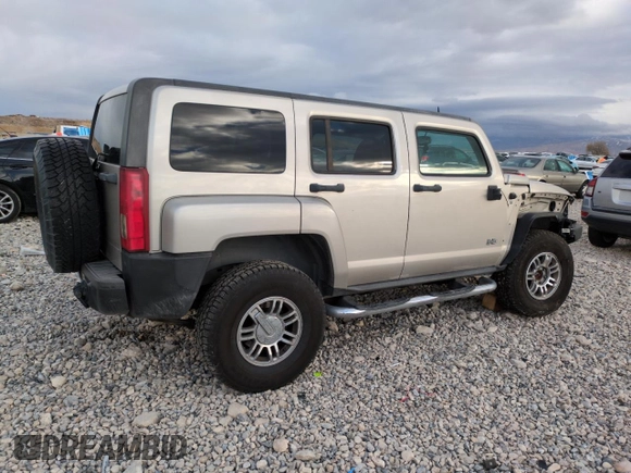 2008 Hummer H3 with VIN 5GTEN33E388203521, listed as a Copart auction lot 80978184 with 158,809 mi miles and Salvage Title. Bid and sale history available at DreamBid. Image 3.