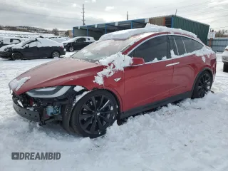 2016 Tesla Model X 70D with VIN 5YJXCAE23GF004772, listed as a Copart auction lot 45426655 with 77,453 mi miles and Salvage Title. Bid and sale history available at DreamBid. Image 1.