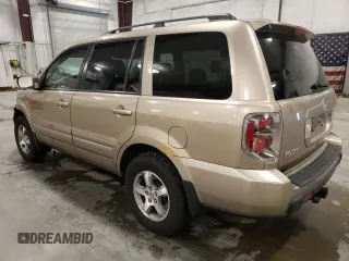 2006 Honda Pilot EX-L with VIN 2HKYF18506H563925, listed as a Copart auction lot 54539435 with 199,442 mi miles and Salvage Title. Bid and sale history available at DreamBid. Image 2.