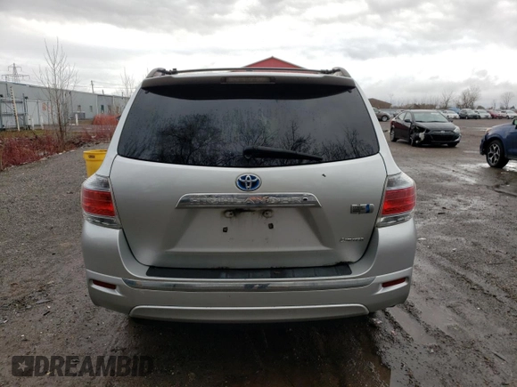 2011 Toyota Highlander Hybrid Limited with VIN JTEDC3EH7B2002341, listed as a Copart auction lot 49533825 with 279,865 mi miles and Salvage Title. Bid and sale history available at carsss.com. Image 6.