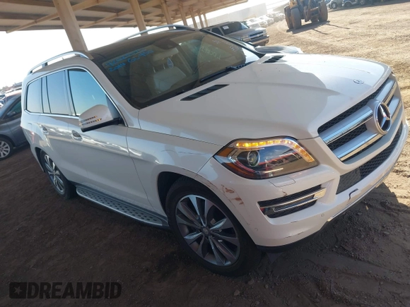 2014 Mercedes-Benz GL 450 with VIN 4JGDF7CE3EA336481, listed as a IAAI auction lot 42025576 with 145,244 mi miles and . Bid and sale history available at DreamBid. Image 1.