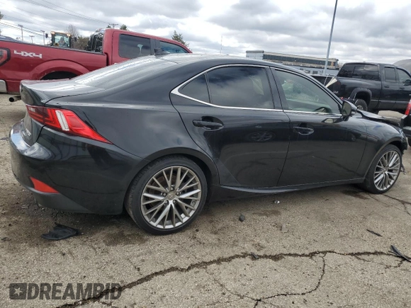 2015 Lexus IS 250 with VIN JTHCF1D2XF5027889, listed as a Copart auction lot 47122285 with 122,426 mi miles and Salvage Title. Bid and sale history available at DreamBid. Image 3.