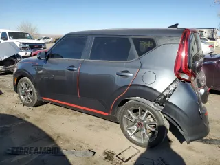 2021 Kia Soul Turbo with VIN KNDJ53AFXM7738279, listed as a Copart auction lot 77815624 with 23,793 mi miles and Salvage Title. Bid and sale history available at DreamBid. Image 2.