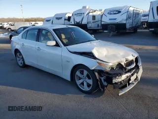 2007 BMW 5 Series 530xi with VIN WBANF73527CU28369, listed as a Copart auction lot 88037485 with 220,281 mi miles and Salvage Title. Bid and sale history available at carsss.com. Image 4.