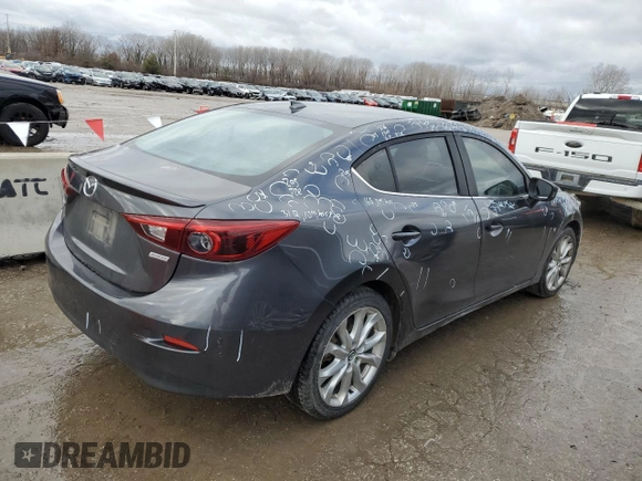 2014 Mazda 3 S Grand Touring z VIN JM1BM1W31E1142489, wystawiony jako Copart lot #43557485 z przebiegiem 158 399 mil mil oraz Szkoda całkowita • Salvage title. Historia ofert i sprzedaży dostępna na DreamBid. Obrazek 3.