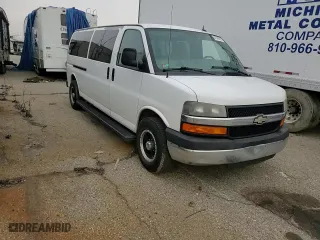 2012 Chevrolet Express Passenger 1LT with VIN 1GAZG1FG4C1183231, listed as a Copart auction lot 87666715 with 145,123 mi miles and Clean Title. Bid and sale history available at carsss.com. Image 14.