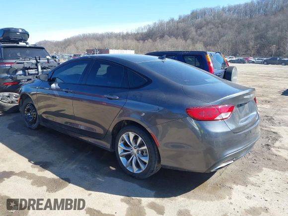 2015 Chrysler 200 S with VIN 1C3CCCBB2FN655751, listed as a IAAI auction lot 41711262 with 106,073 mi miles and . Bid and sale history available at carsss.com. Image 3.