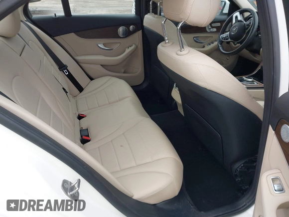 2021 Mercedes-Benz C 300 with VIN W1KWF8EB8MR604811, listed as a IAAI auction lot 41507214 with 29,349 mi miles and . Bid and sale history available at DreamBid. Image 8.