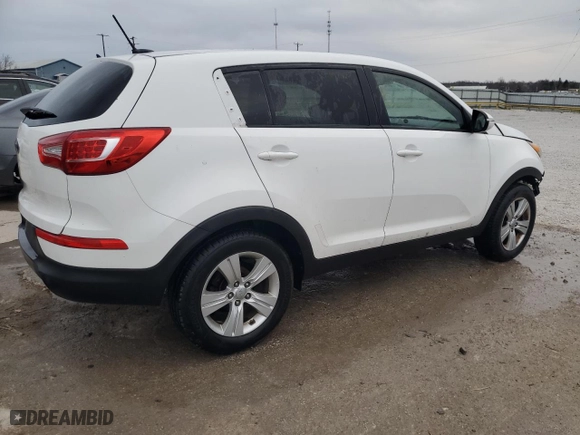 2013 Kia Sportage LX with VIN KNDPB3A26D7470055, listed as a Copart auction lot 47360835 with 185,856 mi miles and Non Repairable. Bid and sale history available at carsss.com. Image 3.